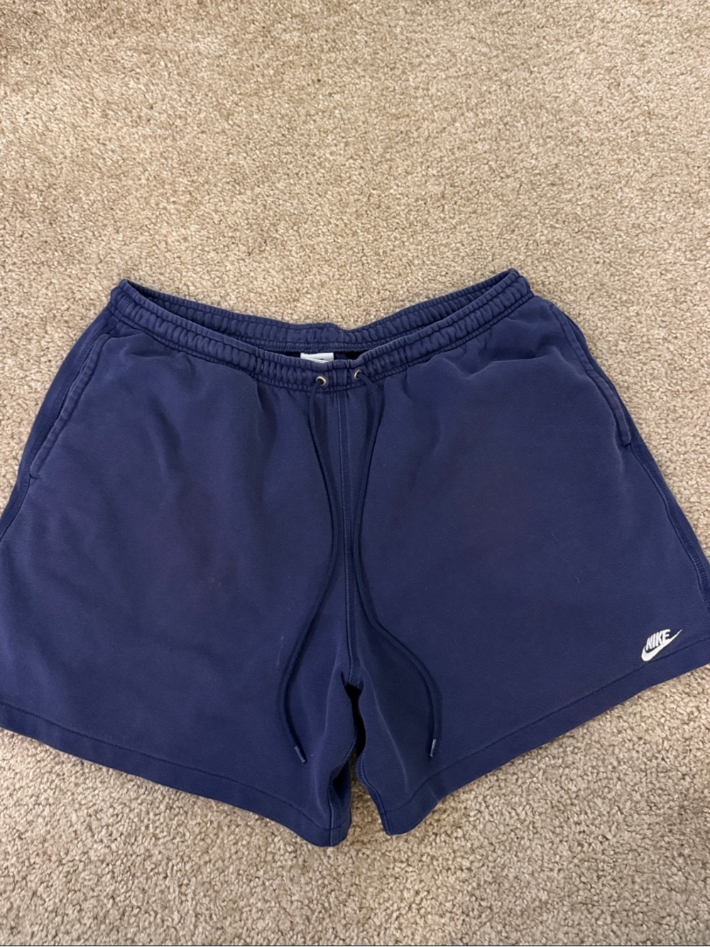 Nike Dark Blue Casual Drawstring Shorts